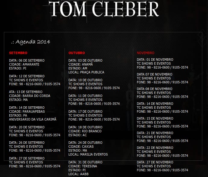 AgendaTomCleber