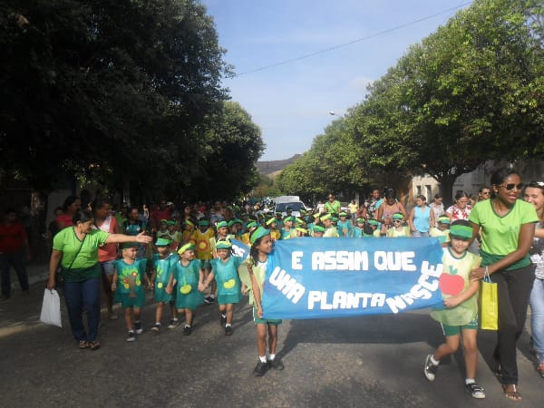 Dia da Árvore: alunos da Escola Pitágoras e do Colégio Pitágoras II participam de passeata 13 SAM_9291
