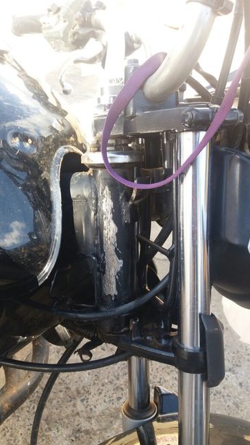 moto com chassi raspado