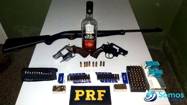 condutor armado armas de fogo prf
