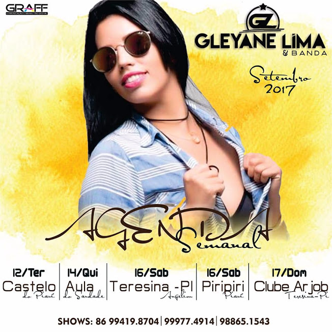 Gleyane Lima agenda de shows Gleyane Lima agenda de shows