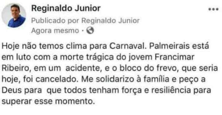 Após acidente com morte, prefeito de Palmeirais cancela festa deste sábado 3 IMG 20190302 WA0014 1