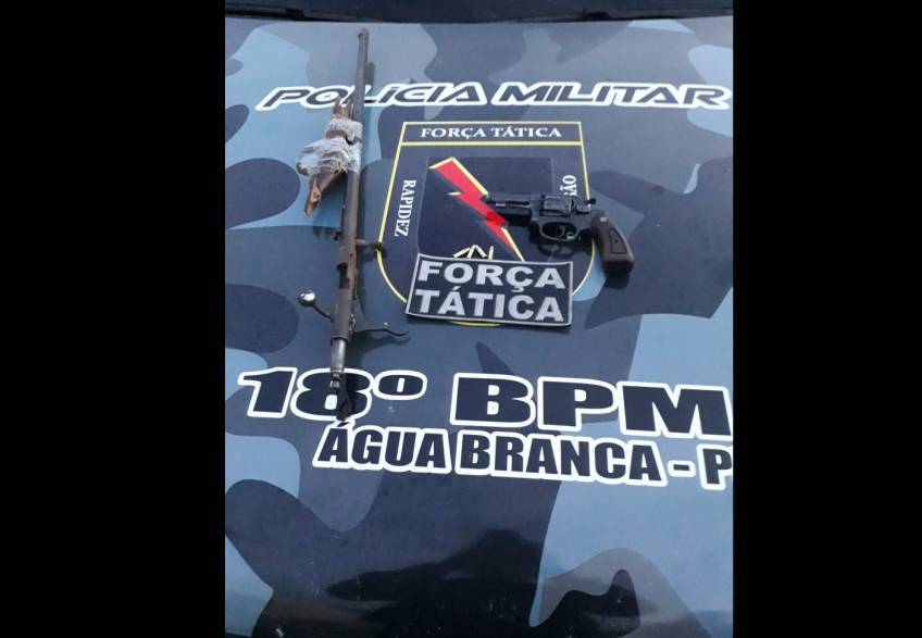 Homem é preso em Água Branca por efetuar disparos em via pública 7 homem preso em água branca disparos em via pública