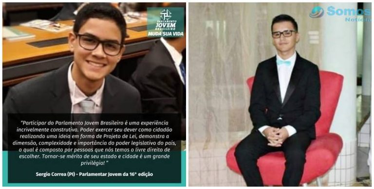 Estudante do Piauí é selecionado para participar do programa Parlamento Jovem, em Brasília
