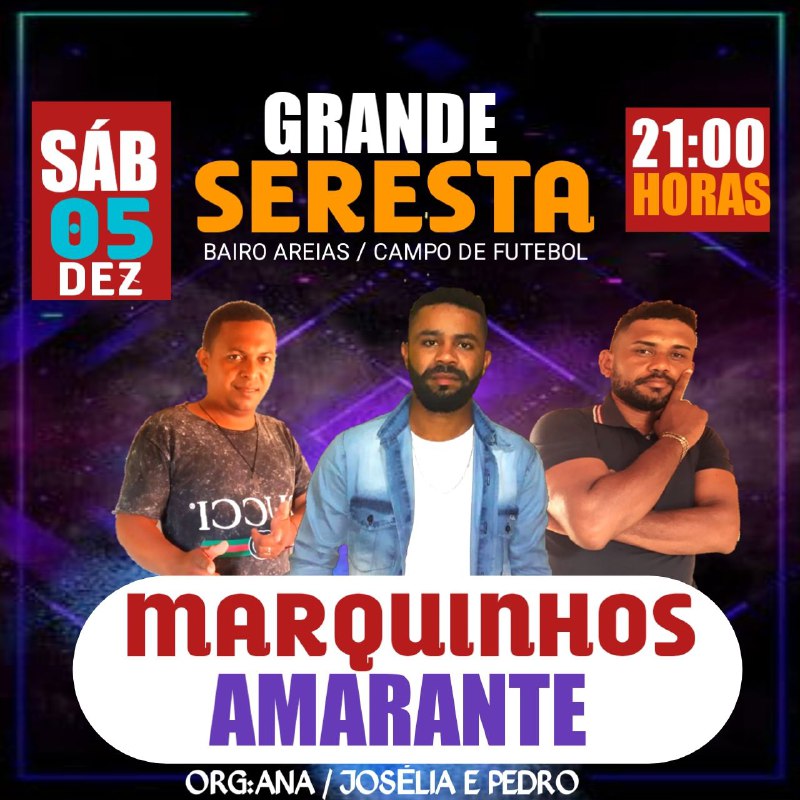 seresta em areias, dezembro, amarante