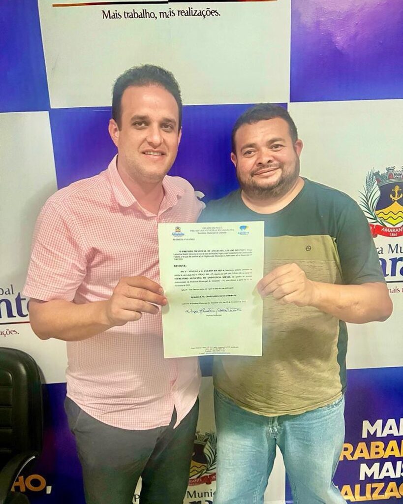 Jailton da Silva, o Espoleta, é o novo secretário de Assistência Social de Amarante