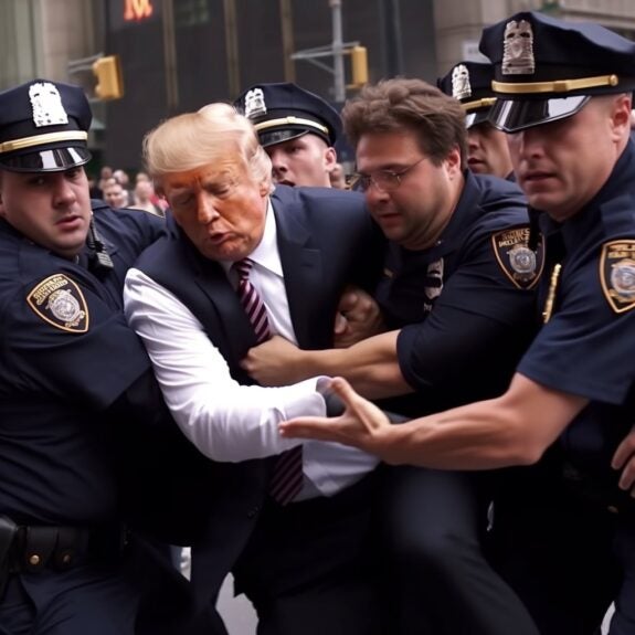 Imagens criadas com IA mostram fake news sobre prisão Donald Trump 