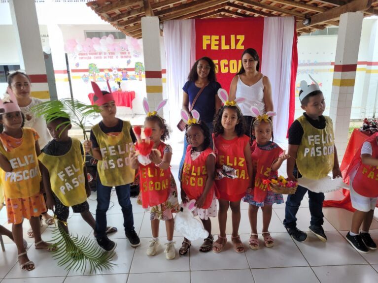 Em São Francisco do MA, escola da Tapera celebra a Páscoa com apresentações de alunos e palestra educativa