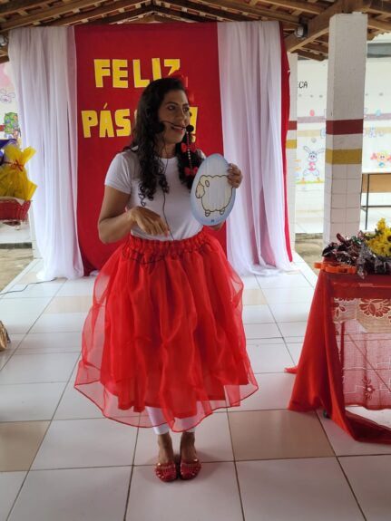 Em São Francisco do MA, escola da Tapera celebra a Páscoa com apresentações de alunos e palestra educativa