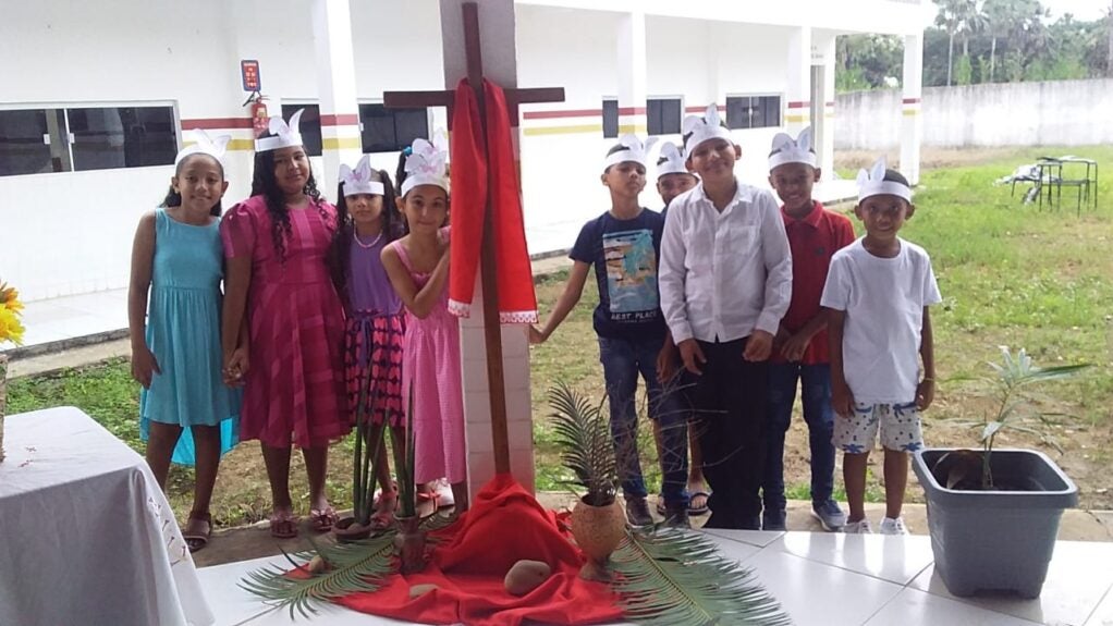 Em São Francisco do MA, escola da Tapera celebra a Páscoa com apresentações de alunos e palestra educativa