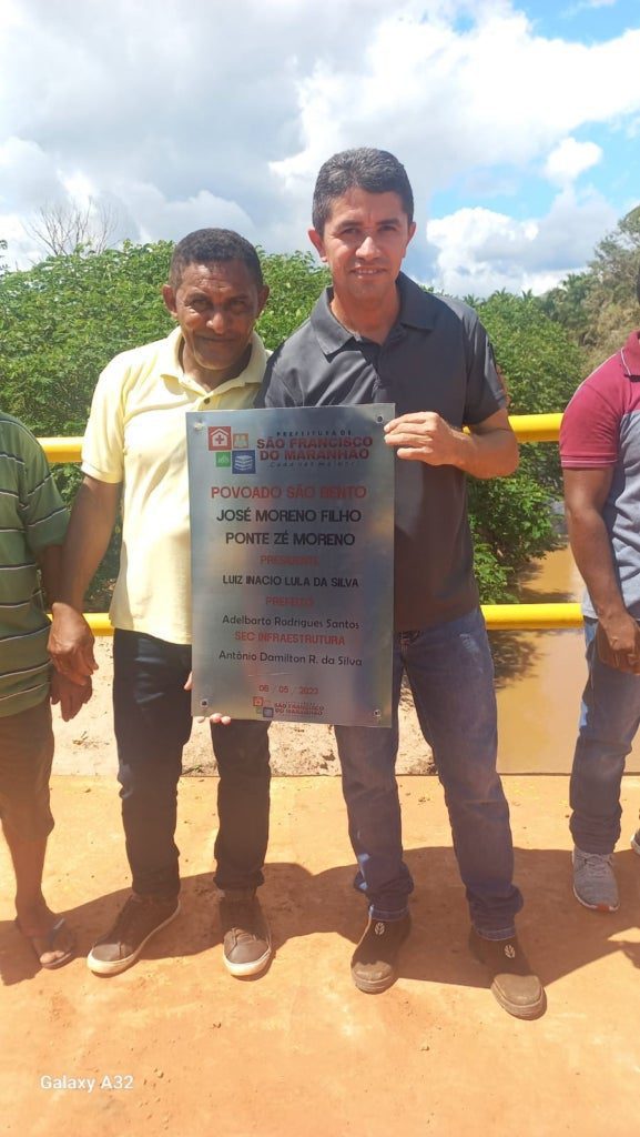 Comunidade São Bento celebra inauguração da tão sonhada ponte sobre o Riachão, em São Francisco do MA