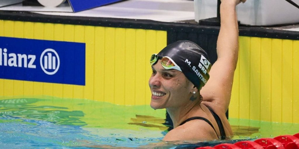 Brasil brilha com ouro e quatro bronzes no Mundial de natação paralímpica em Manchester