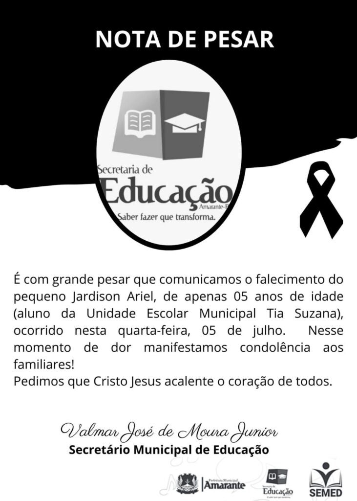 Aos 5 anos, criança de Amarante morre em Teresina com suspeita de problema cardíaco