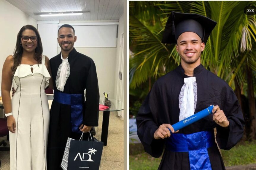 Amarantino Raylan Vinicius celebra formatura em Administracao e projeta futuro promissor