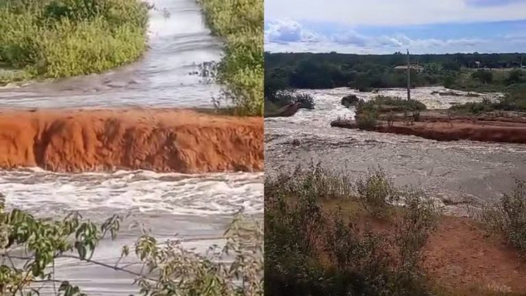 Rompimento de barragem deixa famílias isoladas no Piauí