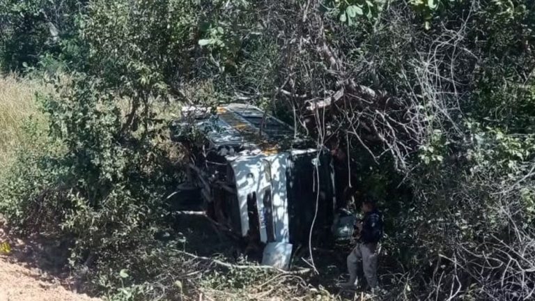 Ônibus escolar tomba no Sul do Piauí e deixa estudante ferida