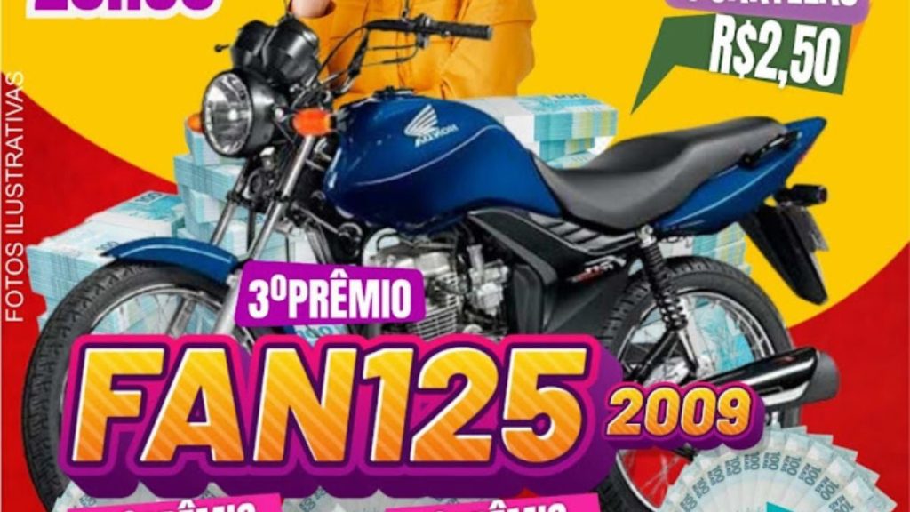 Nesta Segunda da Sorte você tem a chance de ganhar uma FAN125!