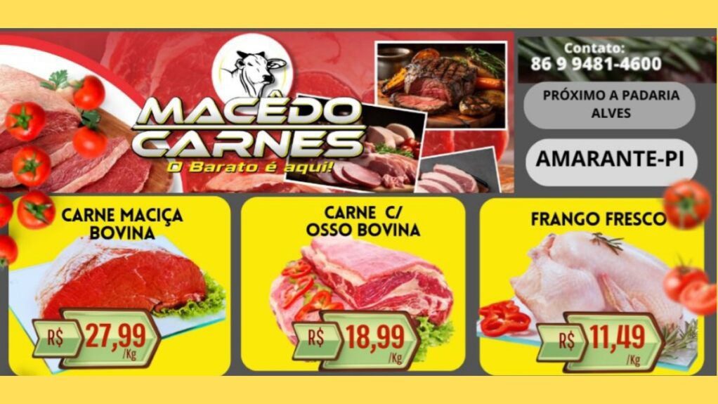 macedo carnes em 22 de agosto de 2024