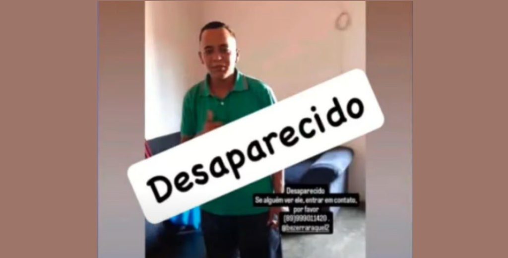 familia busca ajuda para encontrar jovem desaparecido ha 9 dias em valenca