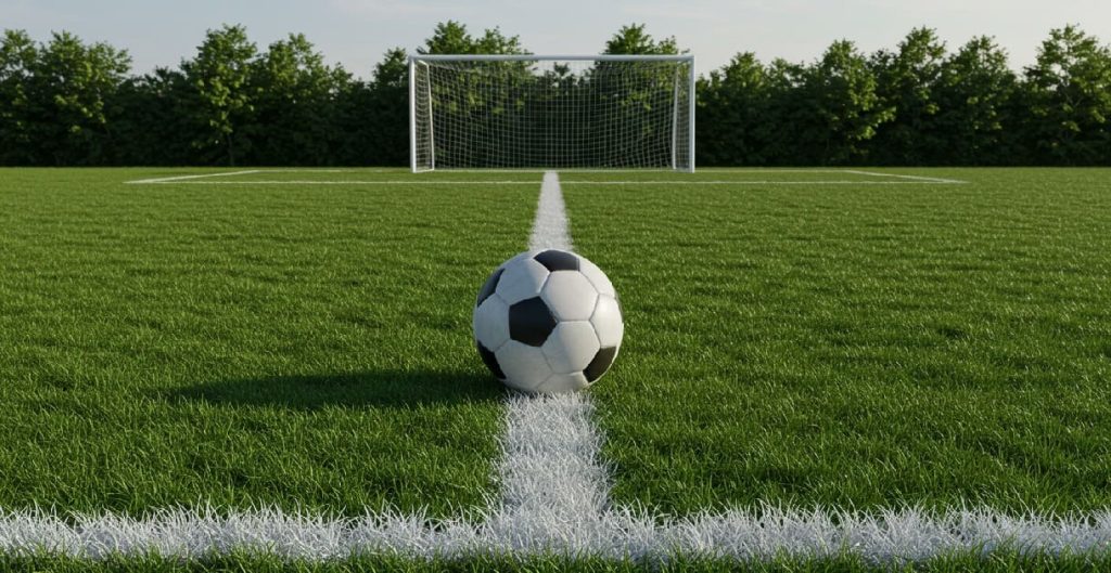 bola em campo para a partida no Campeonato Master de São Francisco do Maranhão em 2025