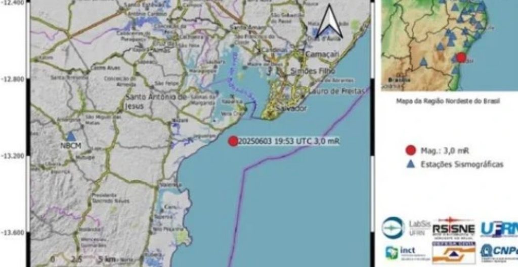 Tremor de terra é registrado em cidades da Bahia 7 tremor de terra na bahia