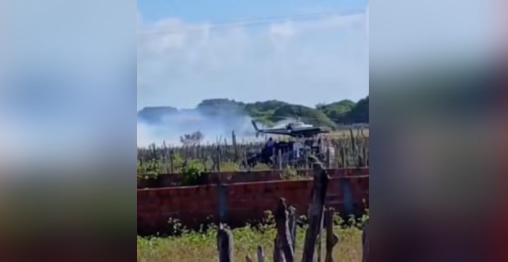 helicoptero faz pouso de emergencia no ma