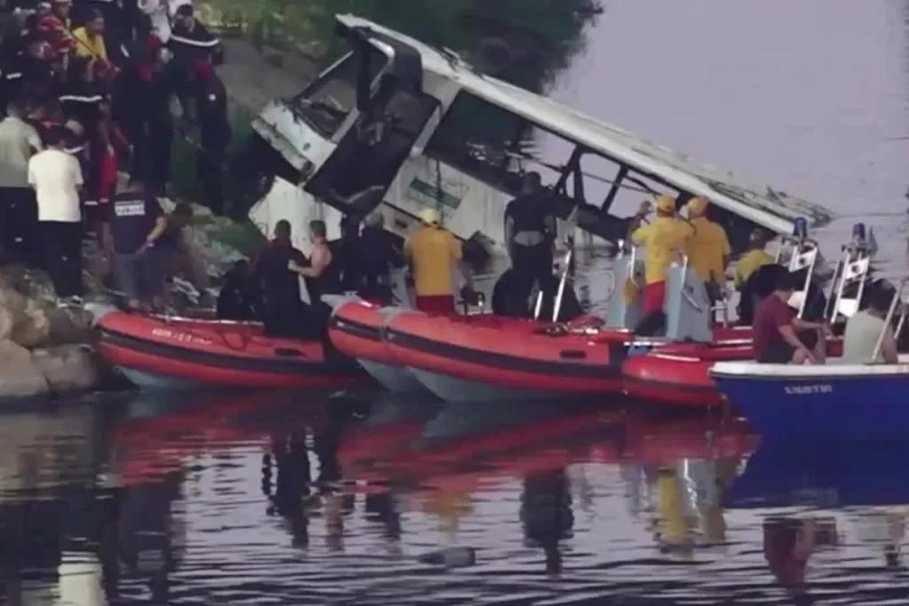 acidente ônibus Argel
