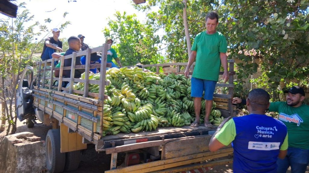 entrega de alimentos na zona rural