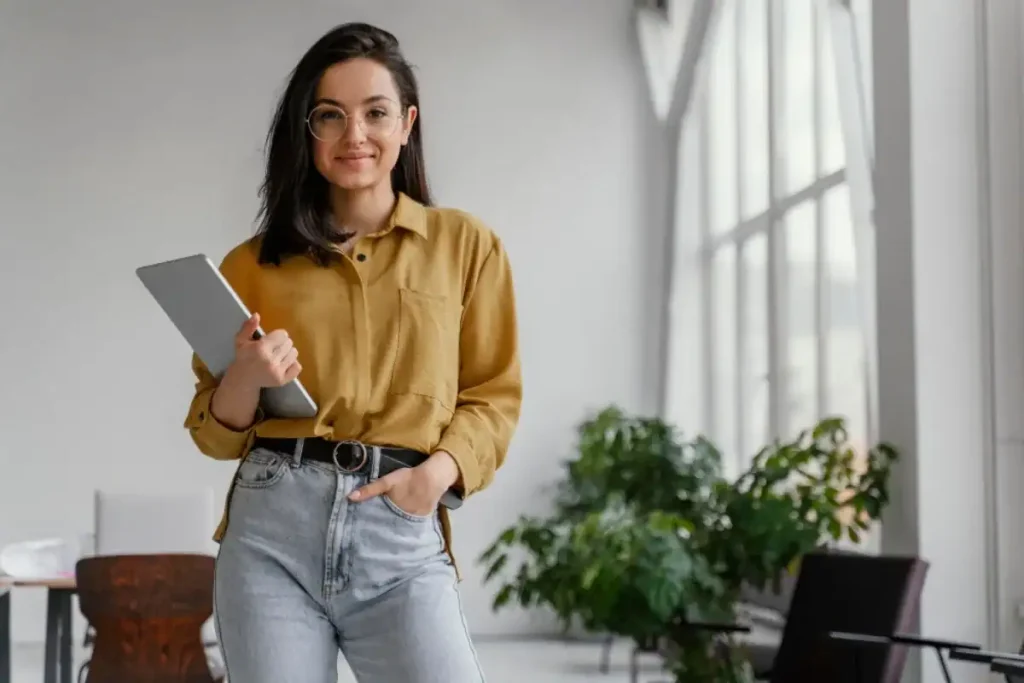 Profissional feminina em um escritório