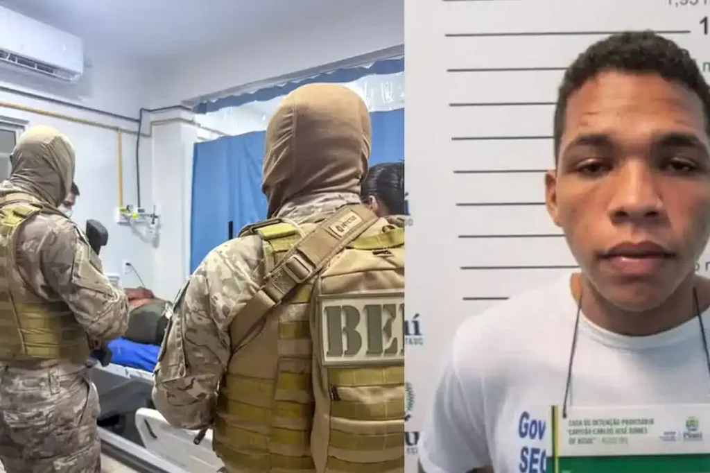 Foto do foragido Julio César, suspeito de assalto, antes de ser morto em Altos