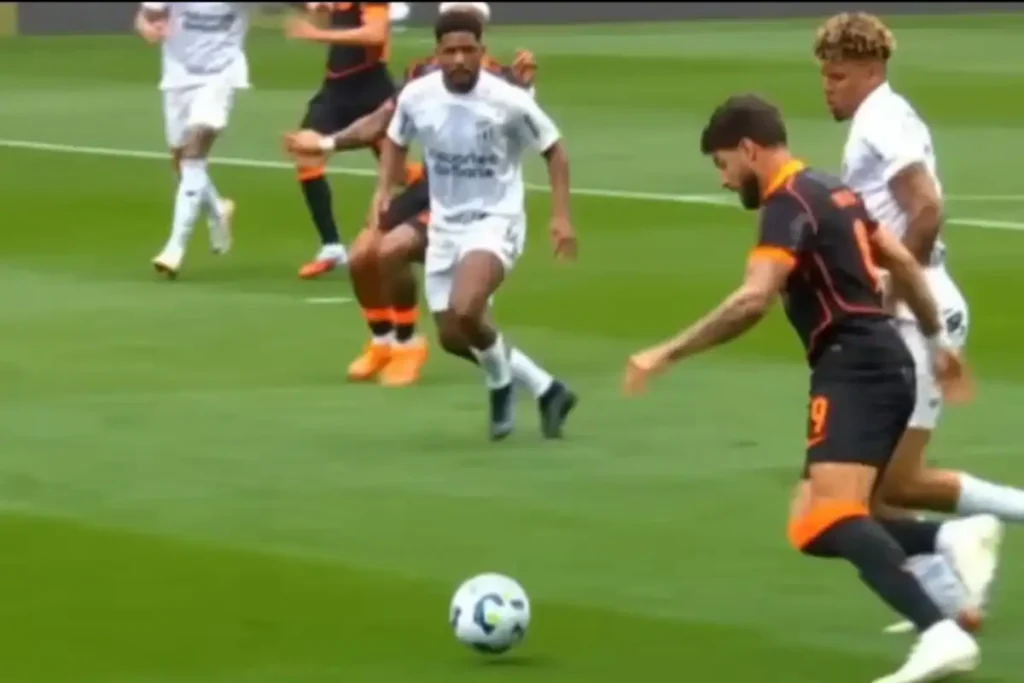 Jogadores do Ceará comemoram gol marcado contra o Corinthians