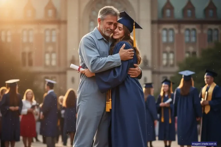 Amor e Sacrifício; pai faxineiro humilhado em formatura garante bolsa integral à filha