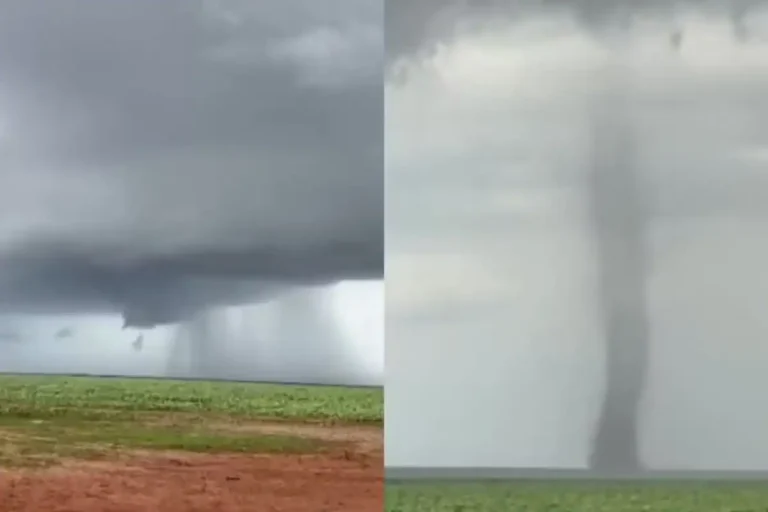 Tornado raro é registrado em Baixa Grande do Ribeiro, no Sul do Piauí