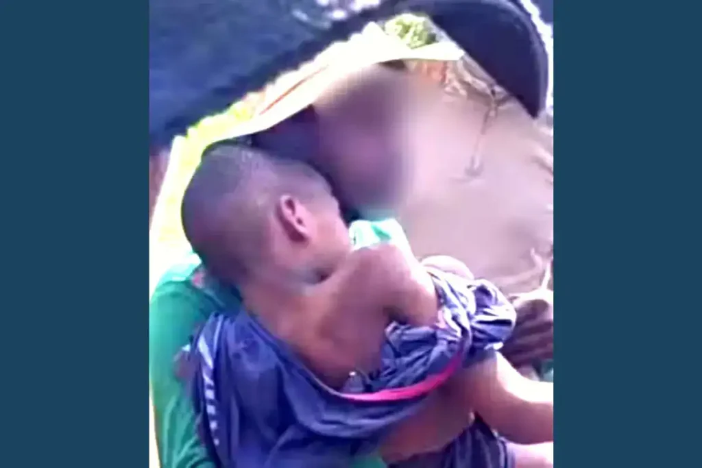 Ambulância chega ao Hospital Geral de Bacabal com menino de 8 anos encontrado após dias desaparecido