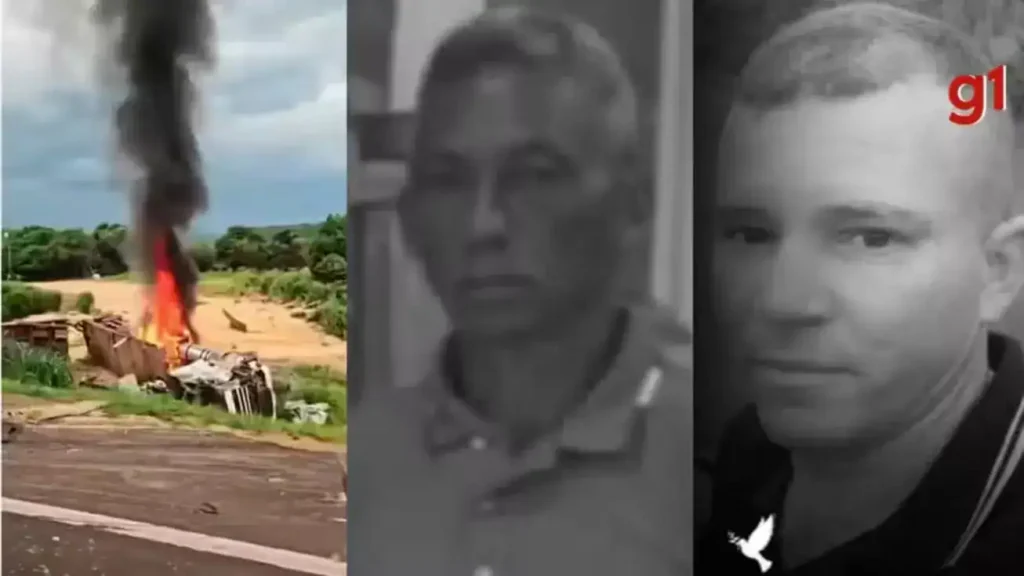 Destroços de carreta e carro de passeio após colisão frontal na PI-247 em Uruçuí, Piauí.