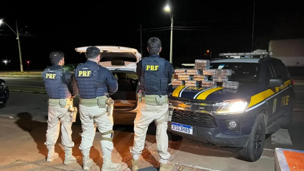 26 kg de cocaína apreendidos pela PRF em Picos, Piauí.