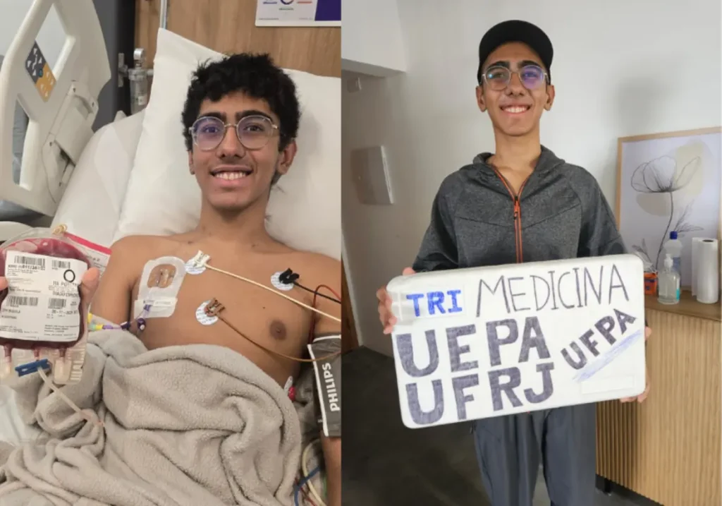 Retrato de Ítalo Cantanhede Rodrigues, jovem paraense aprovado em Medicina