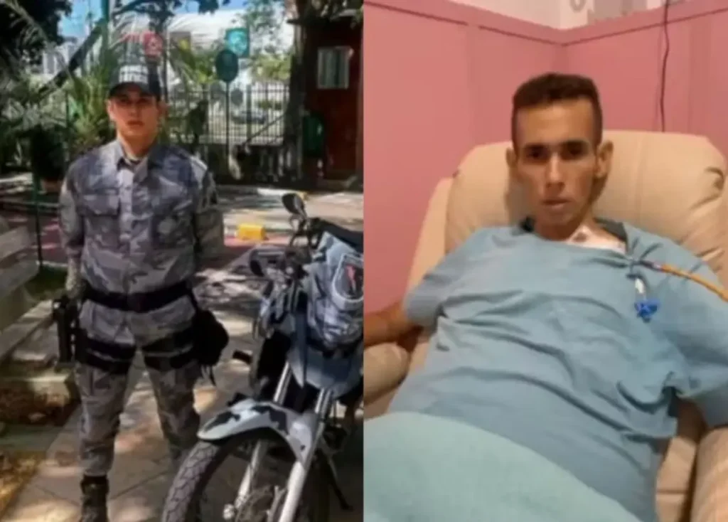 Cabo Erisvaldo de Sousa da PMPI em uniforme, falecido aos 34 anos em Teresina
