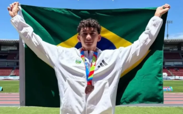 Guilherme Medeiros, do Piauí, ganha bronze no salto triplo em Jogos Sul-Americanos