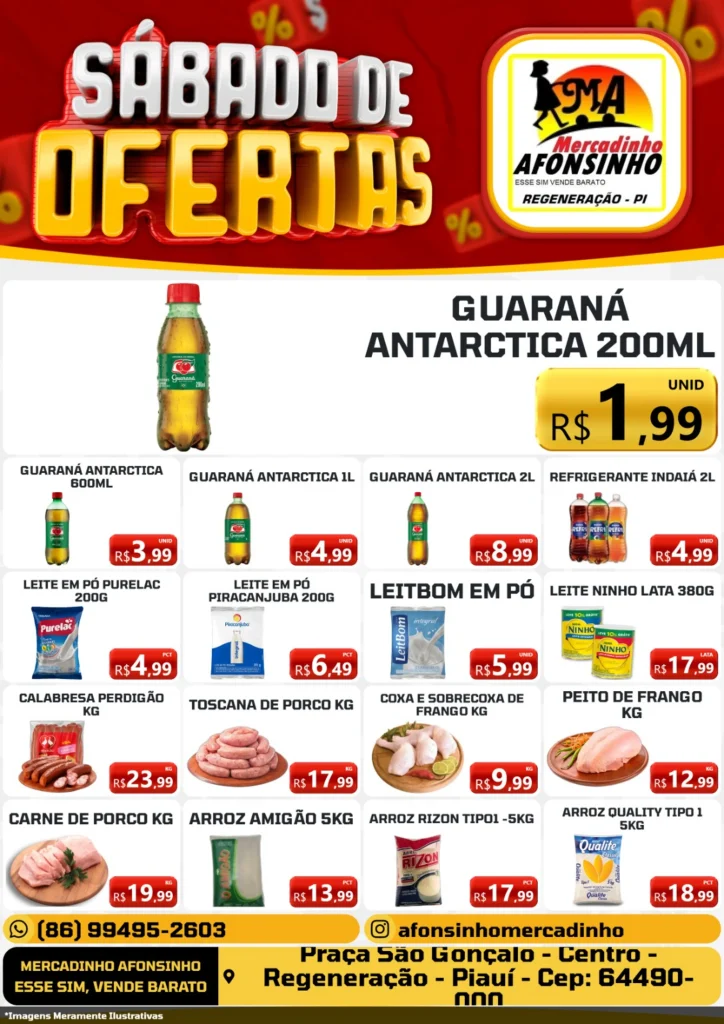 O fim de semana chegou e o Mercadinho Afonsinho preparou um sábado de ofertas imperdíveis 1 Foto de Somos Noticia 11