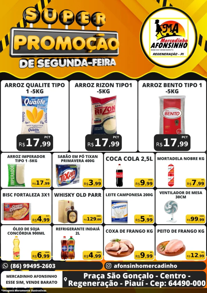 Mercadinho Afonsinho, em Regeneração, onde a economia encontra a qualidade! 1 Foto de Somos Noticia 18