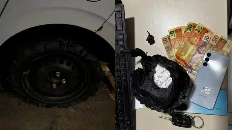 Casal é preso em Curimatá com drogas após perseguição e tiro em pneu