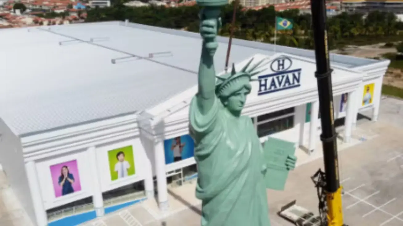 MP do Maranhão aciona Havan e São Luís por irregularidade na réplica da Estátua da Liberdade 1 Réplica da Estátua da Liberdade de 35 metros instalada em frente à loja Havan na Avenida Daniel de La Touche, no bairro Cohama, em São Luís do Maranhão