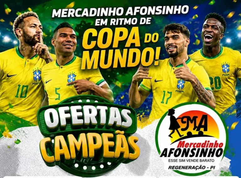 Mercadinho Afonsinho está em ritmo de Copa do Mundo com ofertas campeãs e os melhores preços da região!
