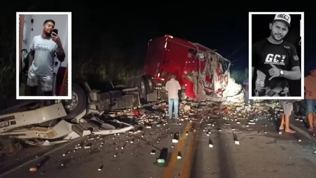 Acidente entre caminhões no Ceará mata quatro pessoas na rodovia CE-168 1 Colisão de caminhões no ceará: Acidente grave com caminhão tombado e vítimas em estrada
