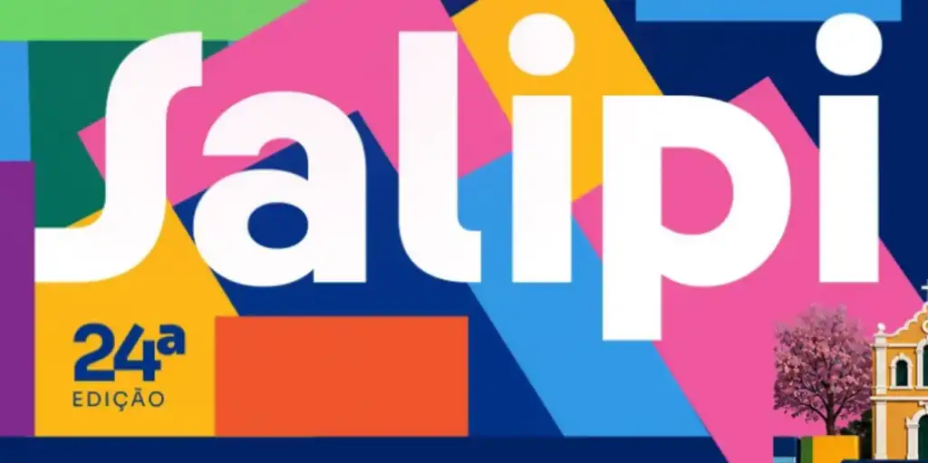 Programação do salipi 2026: Logo Salipi 24ª Edição, arte gráfica colorida