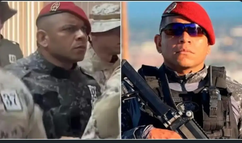 Policial morre em curso tático no ceará: Policial militar com boina vermelha e óculos escuros
