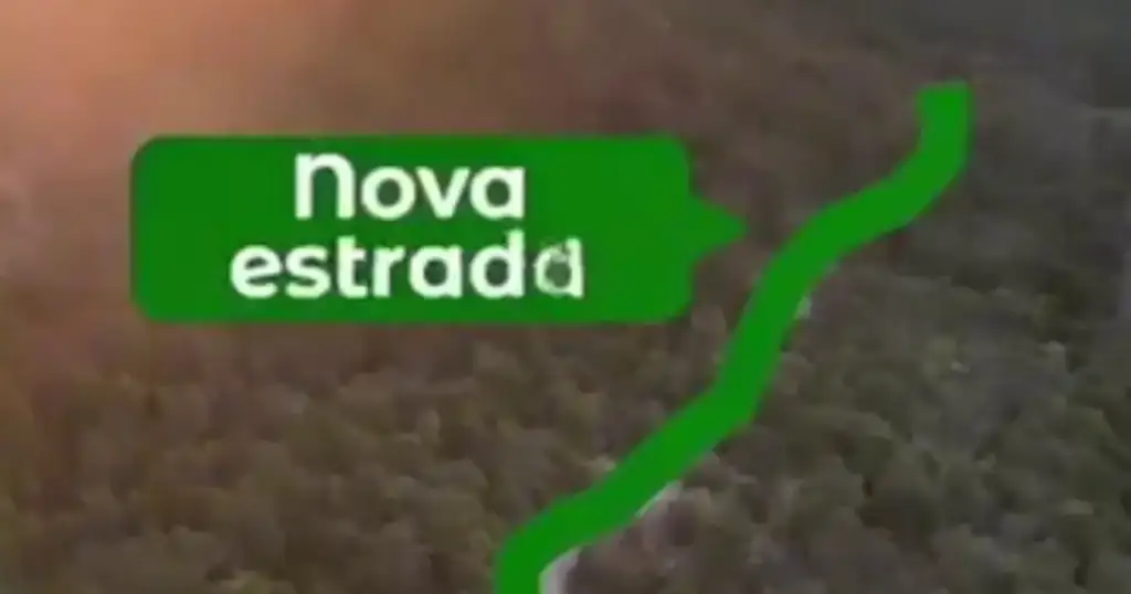 Construção de estrada rural em amarante: Mapa ilustrativo da nova estrada rural Amarante