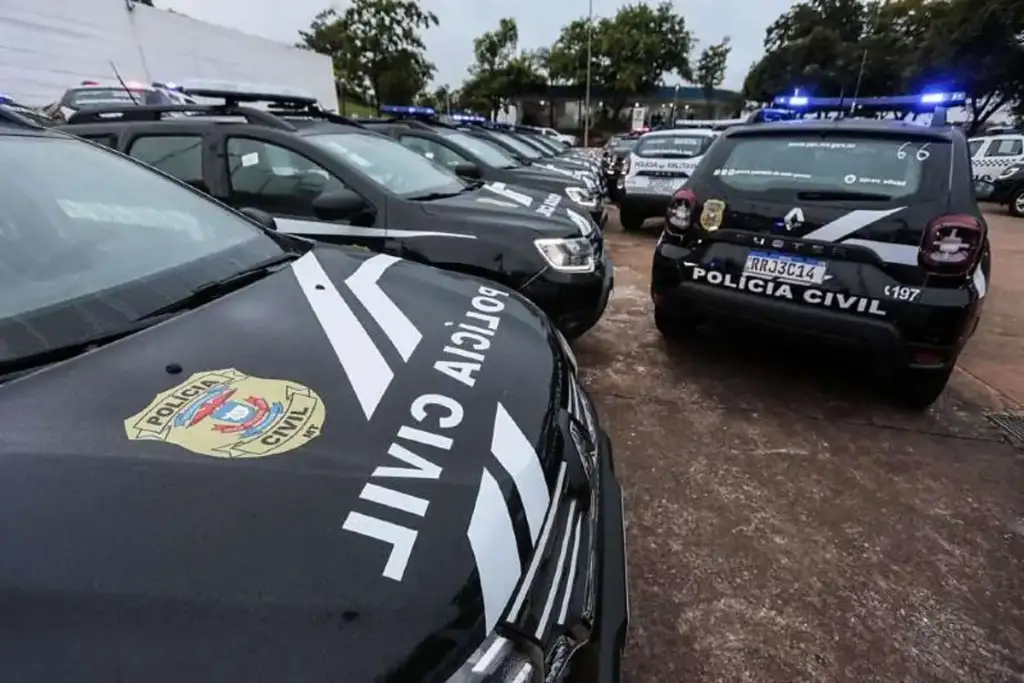 Foragido por estupro preso em bom jesus do maranhão: Viaturas da Polícia Civil de Mato Grosso