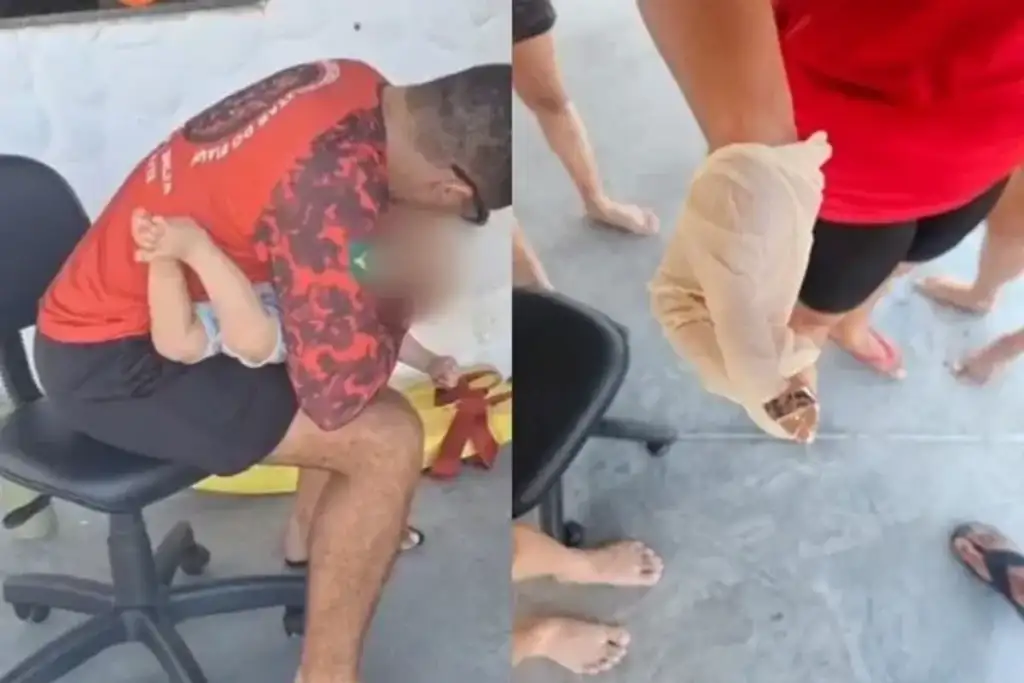 Bebê engasga com embalagem em parnaíba: Bombeiro salva bebê engasgado com embalagem de biscoito